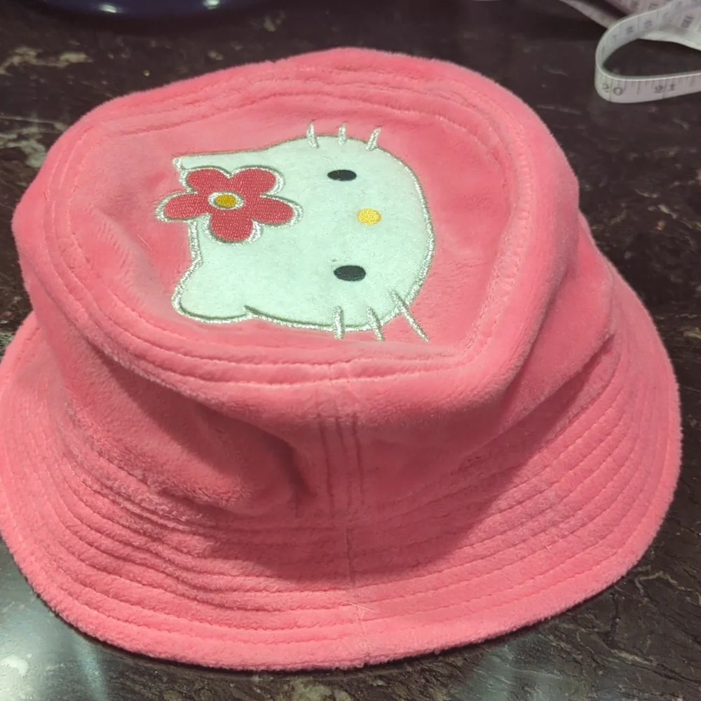 Y2K Sanrio Hello Kitty Bucket Hat Pink Kitty Lover Party Dress up Statement